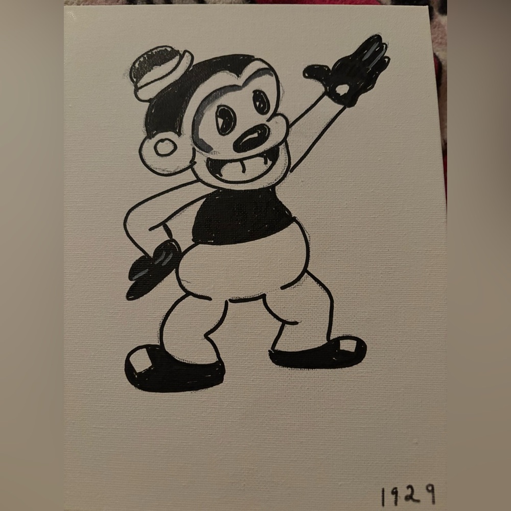 Vintage Cartoon Character Canvas Art